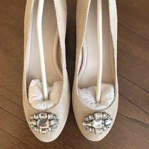 NWT Ladies Nude BCBG Wedge Shoes Size 9